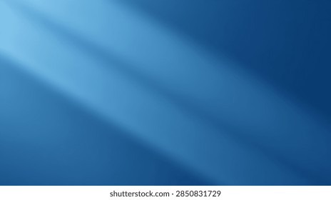 A clean abstract background featuring diagonal light rays on a solid blue gradient.