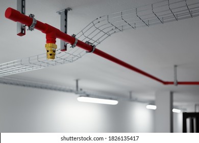 Clean agent fire suppression system used in data centers, backup battery rooms, electrical rooms (under 400 volts), sub-floors or tape storage libraries. - Shutterstock ID 1826135417