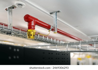 Clean agent fire suppression system used in data centers, backup battery rooms, electrical rooms (under 400 volts), sub-floors or tape storage libraries.