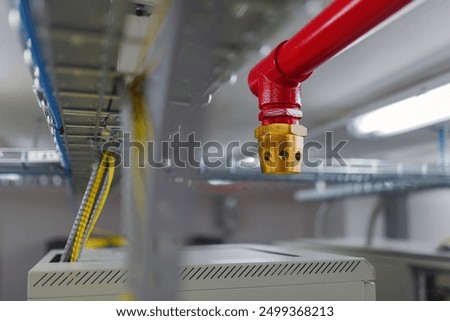 Clean agent fire suppression system used in data centers, backup battery rooms, electrical rooms (under 400 volts), sub-floors or tape storage libraries.