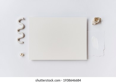 Clean Blank Paper Mockup Template For Design, Art Prints Or Presentation