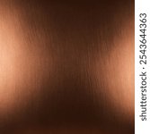 A clean brushed copper texture features a smooth, metallic surface with subtle, parallel brushing marks that create a sleek, satin finish. The warm, reddish-brown hue of copper shines with a polished 