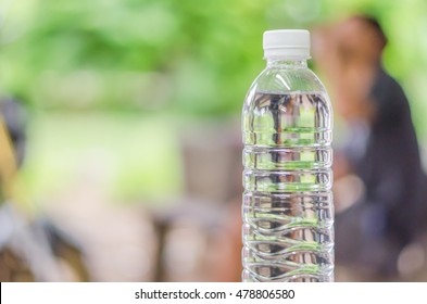 Clean, clear drinking water bottle