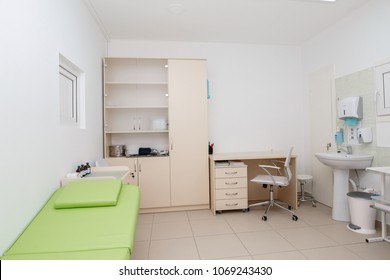  clean and comfortable room in the hospital .
doctor's office. doctor's room close up.
hospital check-ins 
