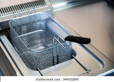 Clean Deep Fryer Close Up Photo In Kitchen