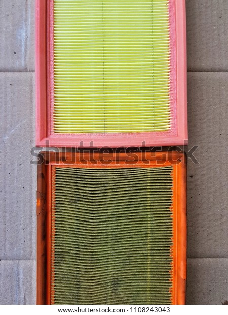 Clean Dirty Cabin Air Filter Car Stock Photo Edit Now 1108243043