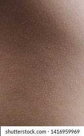 Clean Empty Brown Human Skin Background Close Up View