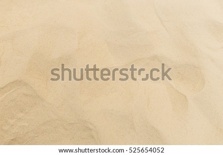 Clean fine sand Beach surface dune top view from children playground surface for texture and background backdrop design use.