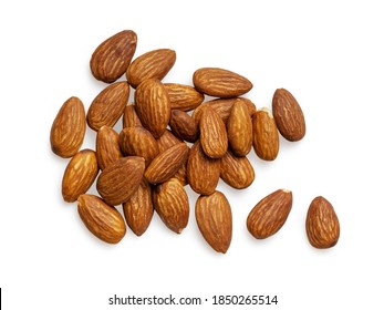 Clean Isolated Almond On White Background For Scene Generator