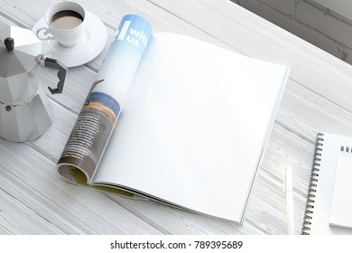 Clean magazine page - Shutterstock ID 789395689