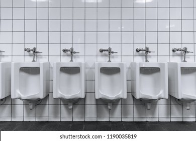 Clean Male Toilet Row Urinals Public Stock Photo 1190035819 | Shutterstock