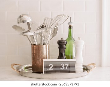 Clean Minimalistic Kitchen Utensils Stylish - Powered by Shutterstock