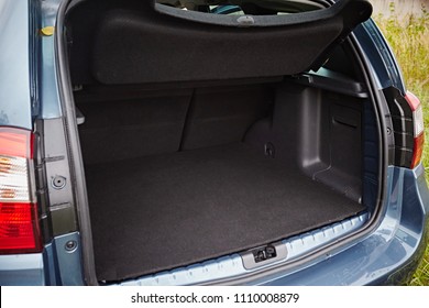 Clean, Open Empty Trunk In The Car SUV