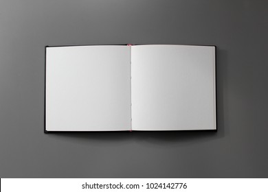 Clean open sketchbook photo