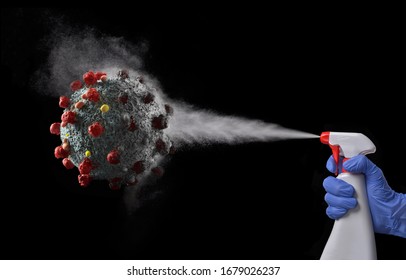 Clean up prevention against virus infection using cleaning detergent