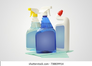 Clean Products Isolated