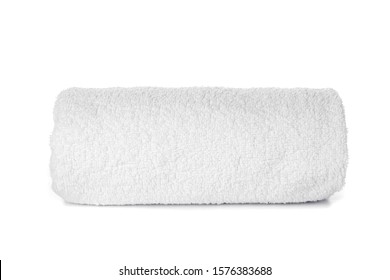 Clean Rolled Towel Isolated On White