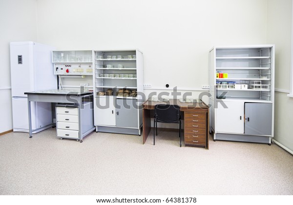 Clean Room Table Boxes Equipment Stock Photo Edit Now 64381378