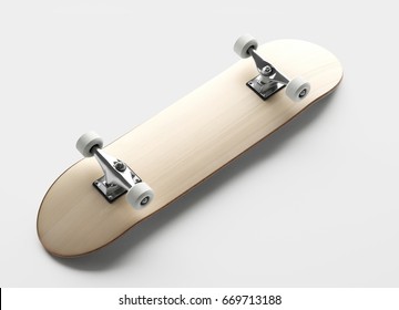 Clean Skateboard Mockup