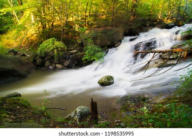 Clean Spring Water Gushing Down Mountain Stock Photo 1198535995 ...