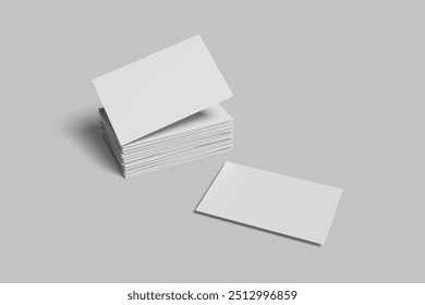 Clean Stack Business Card Mockup for showcasing your design to clients