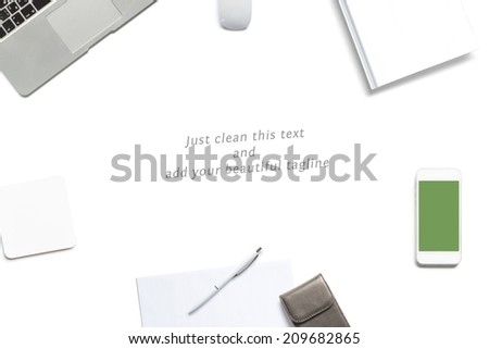 Clean tagline header image. Just replace the text and add your logo.