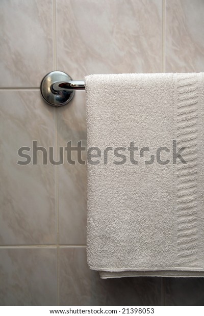 Clean Towel Bathroom Hotel Stock Photo (Edit Now) 21398053