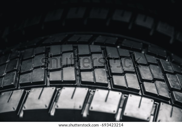 Clean\
Truck Tyre, black new shiny car tire\
background