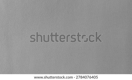Clean and uniform Gray texture of artificial leather (leatherette) with soft diffused light. The detailed surface relief makes this image an excellent choice for use as a bump map in 3D