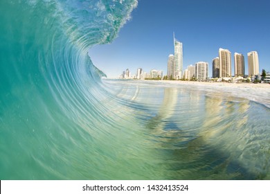 Clean wave on the Gold Coast, Australia.