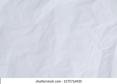 Clean White Paper Scrunched Texture