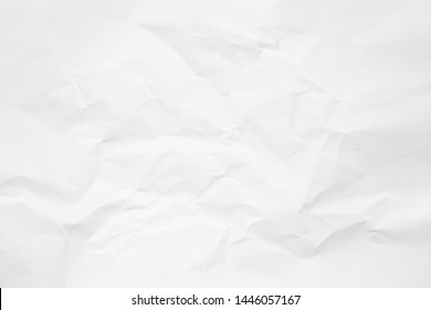 Clean white paper, wrinkled, abstract background. - Shutterstock ID 1446057167