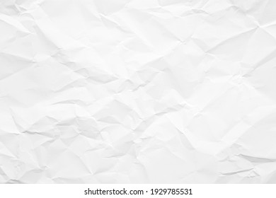 Clean white paper, wrinkled, abstract background. - Shutterstock ID 1929785531