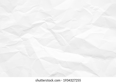 Clean white paper, wrinkled, abstract background. - Shutterstock ID 1934327255