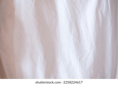 Clean white paper, wrinkled background, abstract. crumpled white paper, white bed linen gradient texture blurred curve style of abstract luxury fabric,Wrinkled bed linen and dark gray shadows, - Shutterstock ID 2258224617