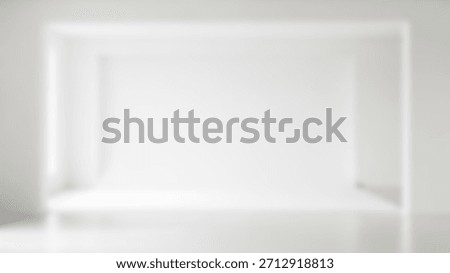 Clean White Studio Cyclorama Background Seamless Infinity Curve Stage.