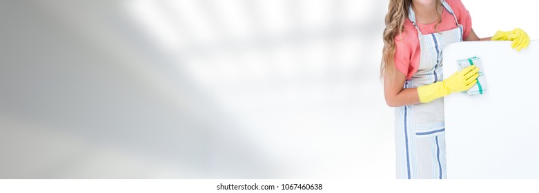 Cleaner with bright background - Shutterstock ID 1067460638