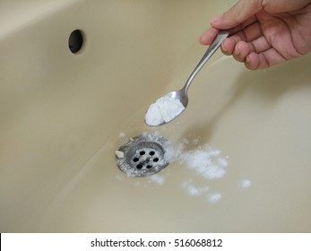 Cleaning Basin At Home With Baking Soda 