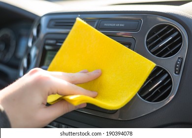 Cleaning Car Inside