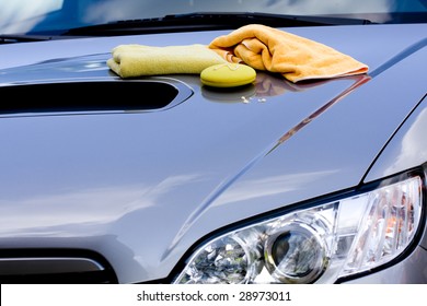 Cleaning The Car -  Waxing Process