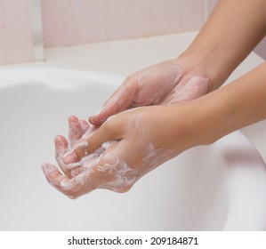 Cleaning Hands.  - Shutterstock ID 209184871