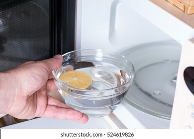 Cleaning The Microwave Oven