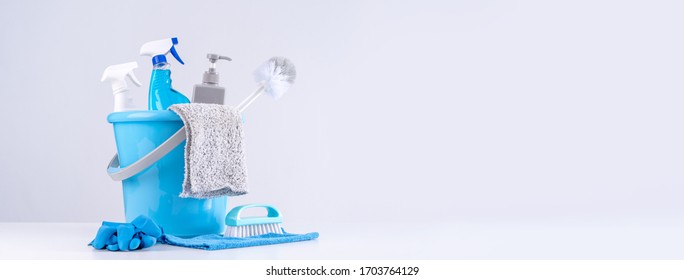 Bathroom Cleaning Kit Stock Photo, Picture and Royalty Free Image