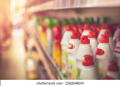 Cleaning Products Super Market Shelf