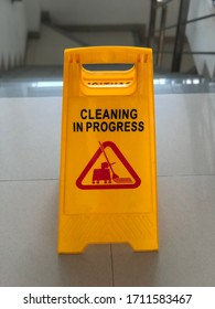 Cleaning In Progress Sign Board