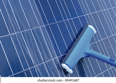 Cleaning of solar panels