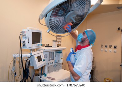 Cleaning Staff Cleaning Hospital Rooms