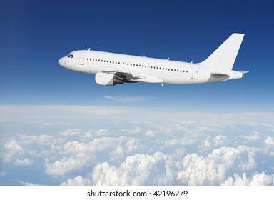 Clear Airplane Sky Stock Photo (Edit Now) 42196279