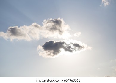 clear blue sky background with clouds
