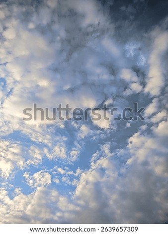 clear blue sky with clouds